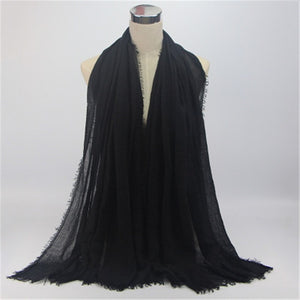 Woven Cotton Crinkle Hijab - Zainab's Closet