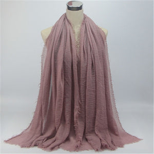 Woven Cotton Crinkle Hijab - Zainab's Closet