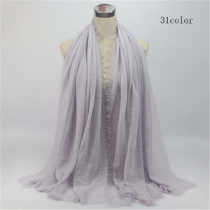 Woven Cotton Crinkle Hijab - Zainab's Closet