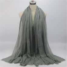 Load image into Gallery viewer, Woven Cotton Crinkle Hijab - Zainab&#39;s Closet