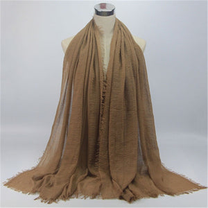 Woven Cotton Crinkle Hijab - Zainab's Closet