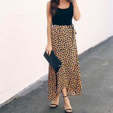 Load image into Gallery viewer, Surmiitro Polka Dot A-line Split Maxi Summer Skirt - Zainab&#39;s Closet