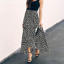 Load image into Gallery viewer, Surmiitro Polka Dot A-line Split Maxi Summer Skirt - Zainab&#39;s Closet