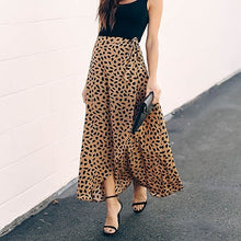 Load image into Gallery viewer, Surmiitro Polka Dot A-line Split Maxi Summer Skirt - Zainab&#39;s Closet