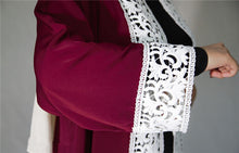 Load image into Gallery viewer, LEFEI BIG Lace Trim Abaya Robe - Zainab&#39;s Closet