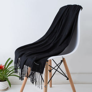 SANMAIHUA Cashmere Blend Scarf - Zainab's Closet