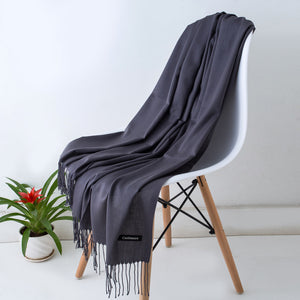 SANMAIHUA Cashmere Blend Scarf - Zainab's Closet