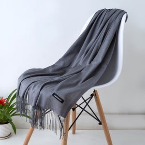 SANMAIHUA Cashmere Blend Scarf - Zainab's Closet