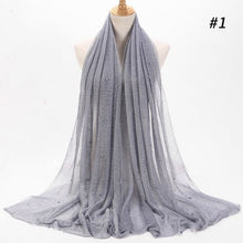 Load image into Gallery viewer, ETOSELL Chiffon Yarn Pearl Crinkle Scarf - Zainab&#39;s Closet