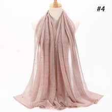 Load image into Gallery viewer, ETOSELL Chiffon Yarn Pearl Crinkle Scarf - Zainab&#39;s Closet