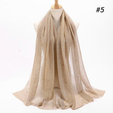 Load image into Gallery viewer, ETOSELL Chiffon Yarn Pearl Crinkle Scarf - Zainab&#39;s Closet