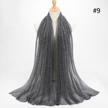 Load image into Gallery viewer, ETOSELL Chiffon Yarn Pearl Crinkle Scarf - Zainab&#39;s Closet
