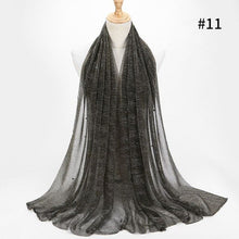 Load image into Gallery viewer, ETOSELL Chiffon Yarn Pearl Crinkle Scarf - Zainab&#39;s Closet
