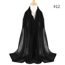 Load image into Gallery viewer, ETOSELL Chiffon Yarn Pearl Crinkle Scarf - Zainab&#39;s Closet