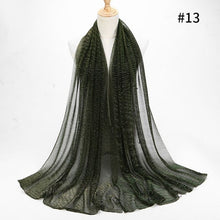 Load image into Gallery viewer, ETOSELL Chiffon Yarn Pearl Crinkle Scarf - Zainab&#39;s Closet