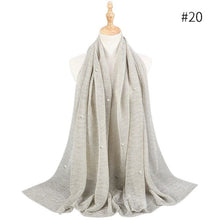 Load image into Gallery viewer, ETOSELL Chiffon Yarn Pearl Crinkle Scarf - Zainab&#39;s Closet