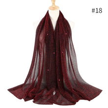 Load image into Gallery viewer, ETOSELL Chiffon Yarn Pearl Crinkle Scarf - Zainab&#39;s Closet
