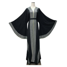 Load image into Gallery viewer, Malaysian Rhinestone Edged Abaya Robe - Zainab&#39;s Closet